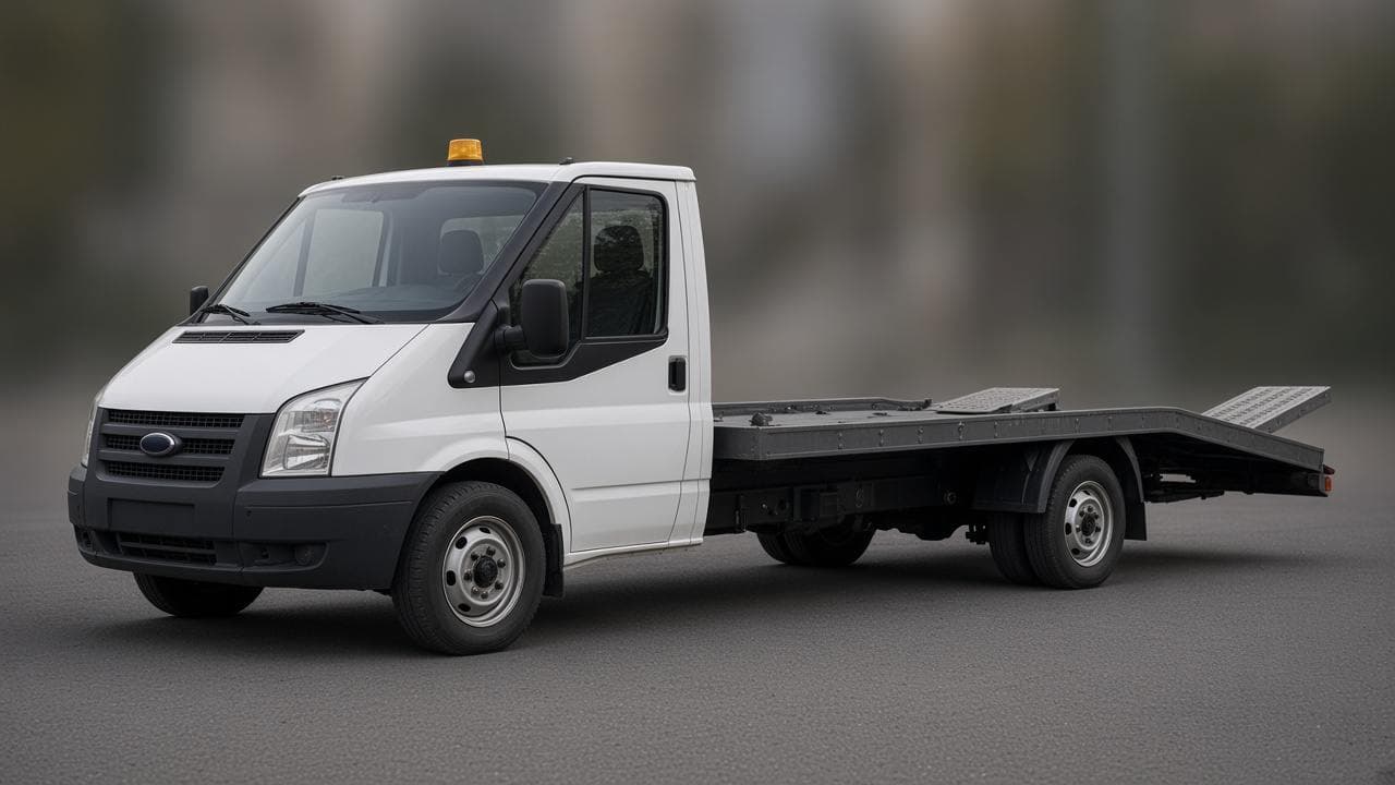 2011 Ford Transit ღია პლატფორმა — GeoEvakuatorebi-ს ევაკუატორი